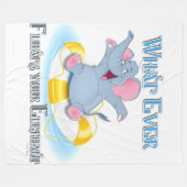 Was auch immer deinen Elefanten schweben lässt Fleecedecke (Vorderseite (Horizontal))