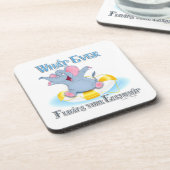 Was auch immer deinen Elefanten schweben lässt Getränkeuntersetzer (Linke Seite)