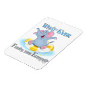 Was auch immer deinen Elefanten schweben lässt Magnet (Linke Seite)