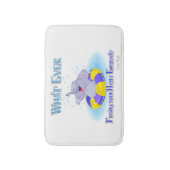 Was auch immer deinen glücklichen Elefanten schweb Badematte (Vorderseite Vertikal)