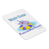 Was auch immer deinen glücklichen Elefanten schweb Magnet (Rechte Seite)