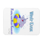 Was auch immer deinen glücklichen Elefanten schweb Magnet (Horizontal)