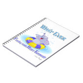 Was auch immer deinen glücklichen Elefanten schweb Notizblock (Linke Seite)