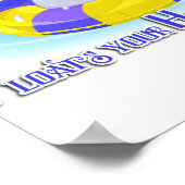 Was auch immer deinen glücklichen Elefanten schweb Poster (Ecke)