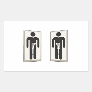 Was auch immer den Gay-Male-Lichtschalter antreibt Rechteckiger Aufkleber