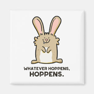 Was auch immer die Hoppens, Hoppens Rabbit Pun Mag Magnet