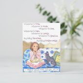 Was auch immer die inspirierende Postkarte ist (Stehend Vorderseite)