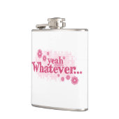 Was auch immer die Rosa-Damen-Slogan angesagte Fla Flachmann (Links)