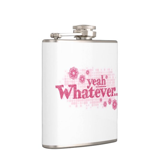 Was auch immer die Rosa-Damen-Slogan angesagte Fla Flachmann (Rechts)