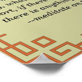 Was auch immer die Wahrheit ist... Biokonzept-Gebe Poster (Ecke)