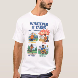 Was auch immer es braucht – Selbstverbesserungsmot T-Shirt