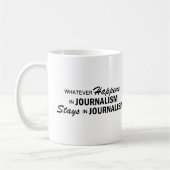 Was auch immer geschieht - Journalismus Kaffeetasse (Links)