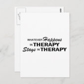 Was auch immer geschieht - Therapie Postkarte (Vorne/Hinten)