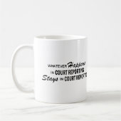 Was auch immer geschieht - umwerben Sie Bericht Kaffeetasse (Links)