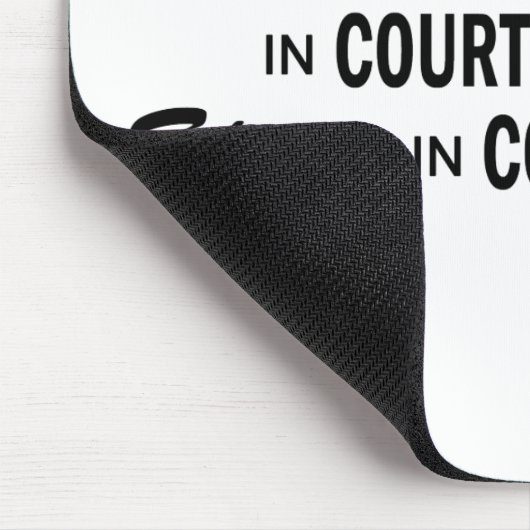 Was auch immer geschieht - umwerben Sie Bericht Mousepad (Ecke)