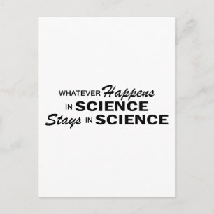 Was auch immer geschieht - Wissenschaft Postkarte