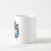Was auch immer – Graffiti-Blasen-Tag-Design Kaffeetasse (Mittel)