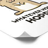 Was auch immer Hoppens, Hoppens Rabbit Puster Poster (Ecke)