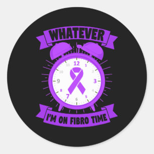 Was auch immer ich auf Fibro Time Fibromyalgie Bew Runder Aufkleber