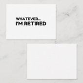 Was auch immer... Ich bin müde Visitenkarte (Vorne/Hinten)