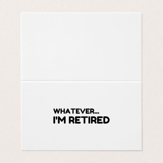 Was auch immer... Ich bin müde Visitenkarten (Außenseite Aufgefaltet)