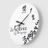 Was auch immer, ich bin spät in Ayways, die Uhr am (Winkel)