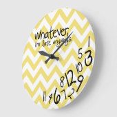 was auch immer, ich irgendwie spät sind große wanduhr (Winkel)