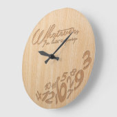 Was auch immer, ich irgendwie spät sind - Imitat Große Wanduhr (Winkel)