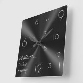 Was auch immer, ich irgendwie spät sind! Modernes Quadratische Wanduhr (Winkel)