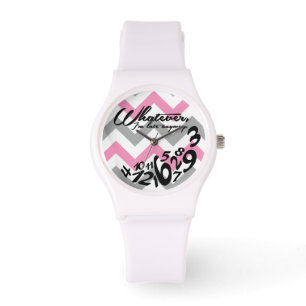 was auch immer, ich irgendwie spät sind - rosa un armbanduhr
