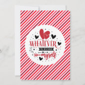 Was auch immer ich mir ausgehen werde einladung (Vorderseite)