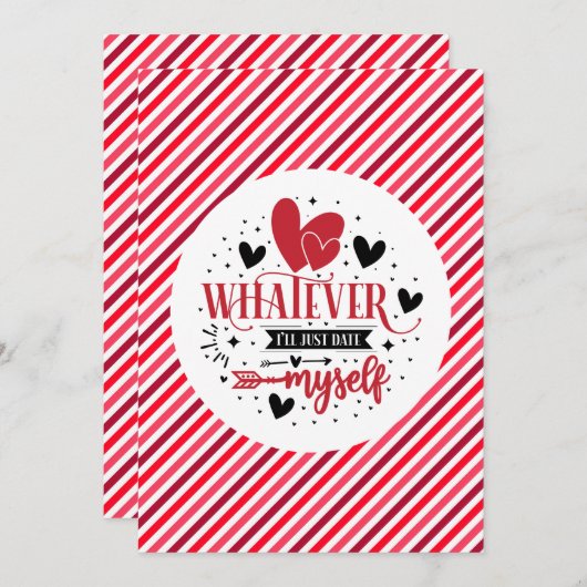 Was auch immer ich mir ausgehen werde einladung (Vorne/Hinten)