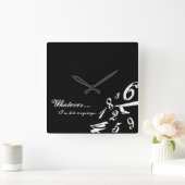 Was auch immer ich späte irgendwie quadratische wanduhr (Zuhause)