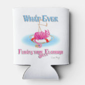 Was auch immer Ihr Alberner Flamingo schweben läss Dosenkühler (Rückseite)