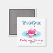 Was auch immer Ihr Alberner Flamingo schweben läss Magnet (Vorderseite/Rückseite)