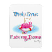 Was auch immer Ihr Alberner Flamingo schweben läss Magnet (Vertikal)