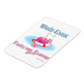 Was auch immer Ihr Alberner Flamingo schweben läss Magnet (Linke Seite)