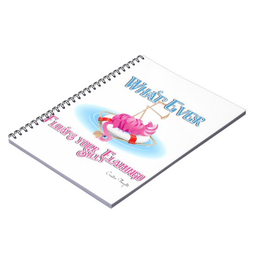 Was auch immer Ihr Alberner Flamingo schweben läss Notizblock (Linke Seite)