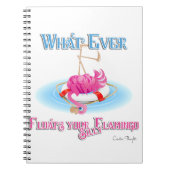 Was auch immer Ihr Alberner Flamingo schweben läss Notizblock (Vorderseite)