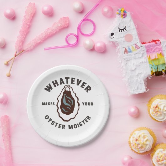 Was auch immer Ihr Austern Moister Funny SeaFood m Pappteller (Party)
