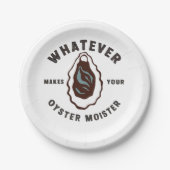 Was auch immer Ihr Austern Moister Funny SeaFood m Pappteller (Vorderseite)