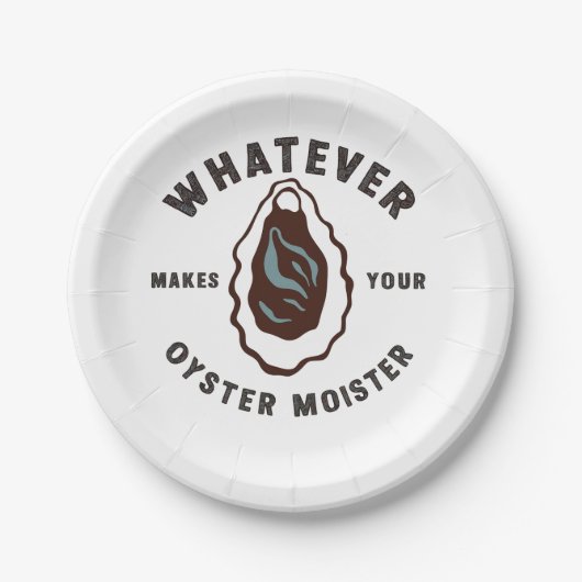 Was auch immer Ihr Austern Moister Funny SeaFood m Pappteller (Vorderseite)