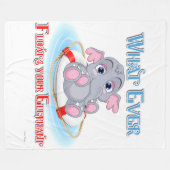 Was auch immer Ihr Baby Elephant schwimmt Fleecedecke (Vorderseite (Horizontal))