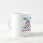 Was auch immer Ihr Baby Elephant schwimmt Kaffeetasse (Vorderseite Links)