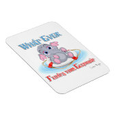 Was auch immer Ihr Baby Elephant schwimmt Magnet (Rechte Seite)