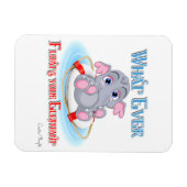 Was auch immer Ihr Baby Elephant schwimmt Magnet (Horizontal)
