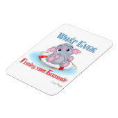 Was auch immer Ihr Baby Elephant schwimmt Magnet (Linke Seite)