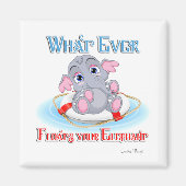 Was auch immer Ihr Baby Elephant schwimmt Magnet (Vorne)