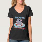 Was auch immer Ihr Baby Elephant schwimmt T-Shirt (Vorderseite)
