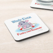 Was auch immer Ihr Baby Elephant schwimmt Untersetzer (Linke Seite)